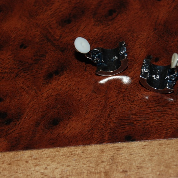 Ralph Lauren SilverTone Clip Earrings - Picture 4 of 4